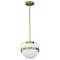Nuvo Lakeshore 1-Light Small Pendant Natural Brass White Opal Glass 60/7783 - alternate 5